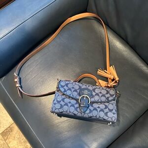 Coach Denim Cross Body new without tags 9x6x3